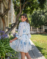 PICNIC DATE SKIRT SET- BLUE