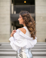 DOUBLE DOSE TOP- WHITE/WHITE