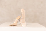 Our Clock Strikes 12 heels weren't exactly made for a fairytale. However this chic and modern clear heel would fit perfectly into your favorite princesses closet!