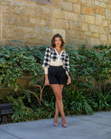 FLOWER BOMB DRESS SHORTS- BLACK